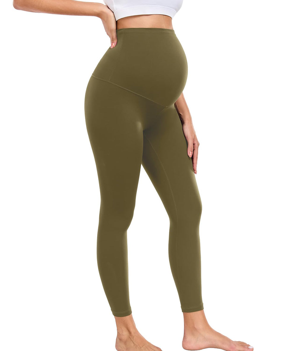 wirarpa Women's Maternity Leggings Over The Belly Buttery Yoga Pants 25" S