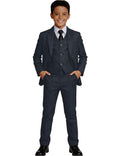 Visaccy Kids Suit for Boys Toddler Wedding Outfit Graduation Suits for Kids Toddler Pants Slim Fit Boys Suit Dark Gray Size 5