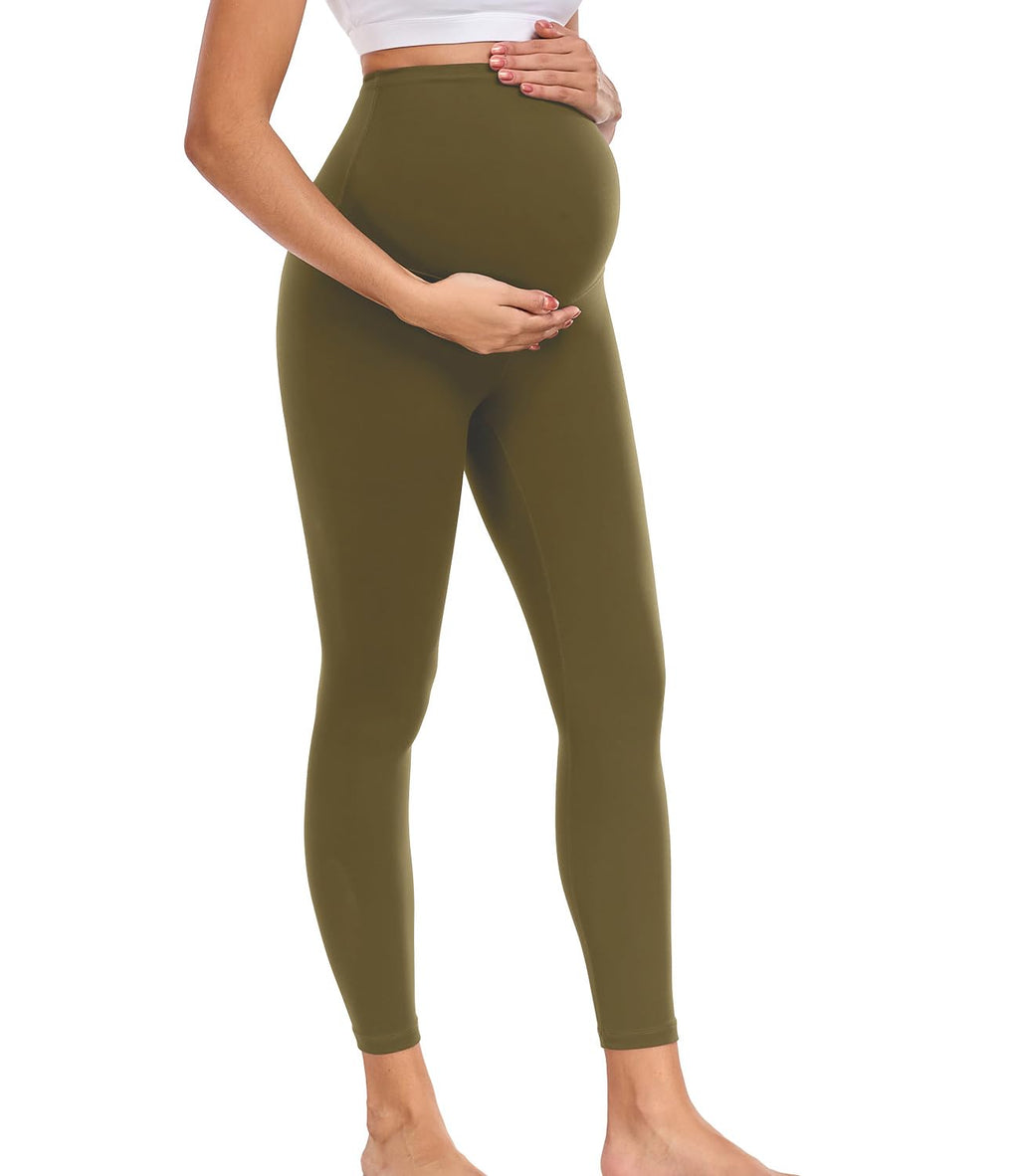 wirarpa Women's Maternity Leggings Over The Belly Buttery Yoga Pants 25" S