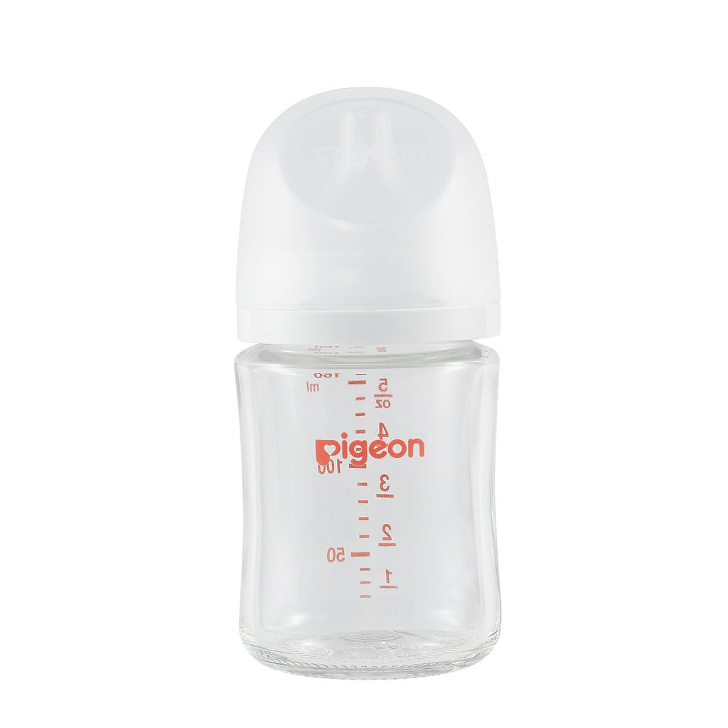 Pigeon Glass Baby Bottles Wide Neck, 5.4 Oz, Pack of 3