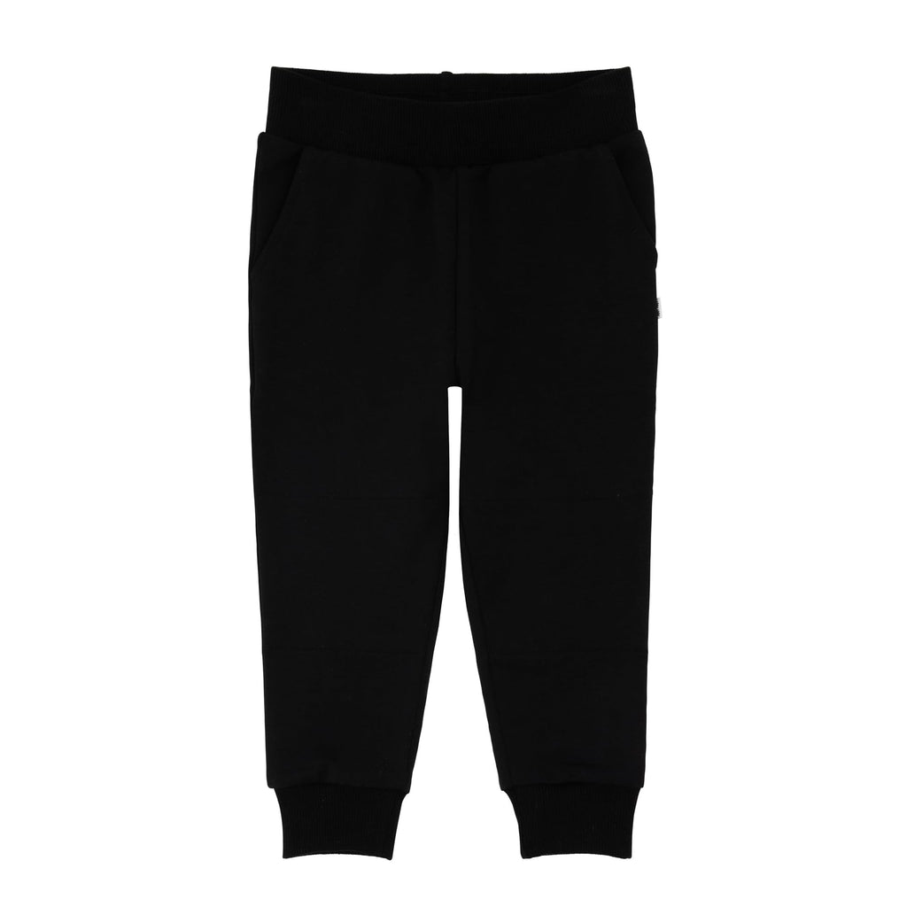 Little Sleepies Joggers for Boys & Girls, Soft Toddler Sweatpants, Baby Boys Pants, Elastic Waistband (Size 2T, Black)