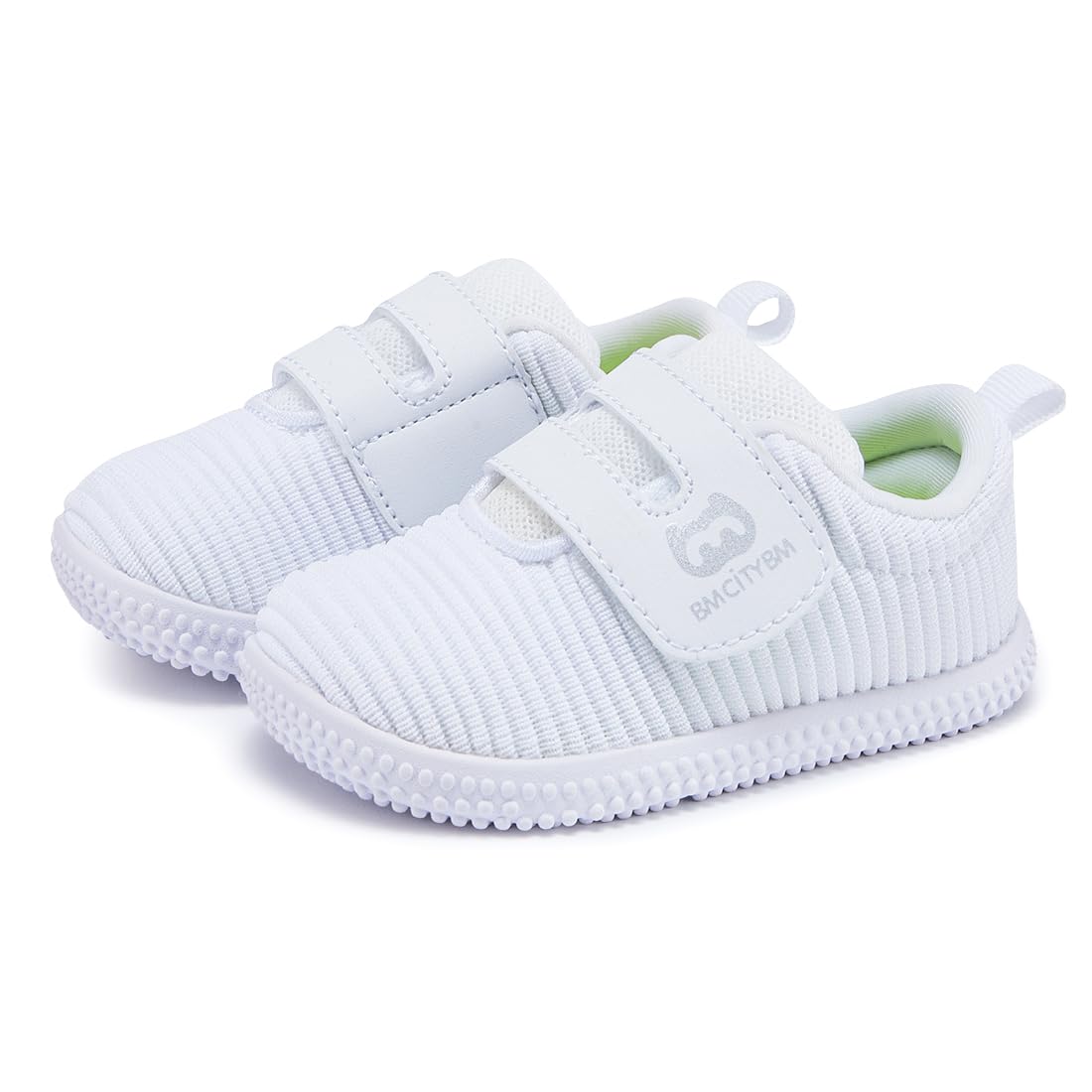 BMCiTYBM Baby Walking Shoes First Infant Sneakers White Size 6-12 Months