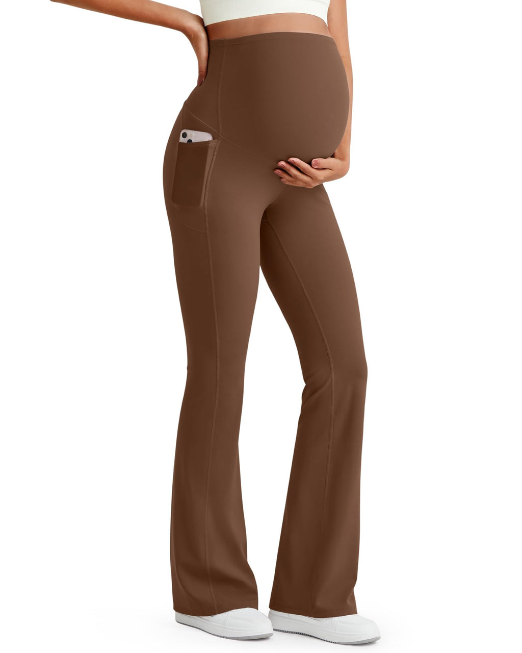 G4Free Maternity Yoga Pants Pregnancy Clothes for Work,Royal Blue,S,Petite