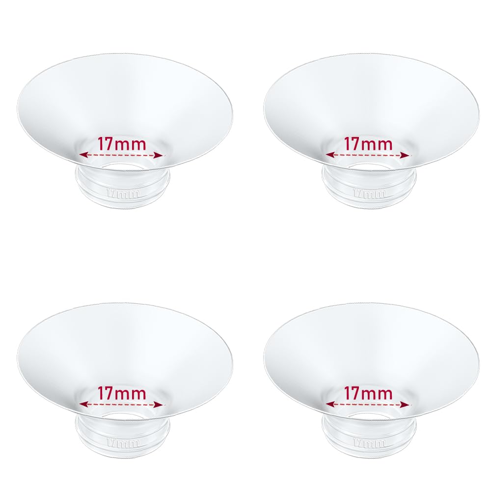 IVARONAL Flange Insert 2PCS 14mm Compatible with Momcozy M9/M6/M5/S12 Pro/V1 Pro/V2 pro, Spectra/Medela/Elvie/NCVI/TSRETE/eufy/Lansinoh/Paruu/MomMed Breast Pump 24mm Shields/Flanges (2pcs-14mm)