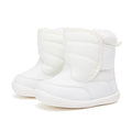 BMCiTYBM Baby Waterproof Snow Boots Infant Boy Girl Winter Booties Nonslip Lightweight Outdoor Warm Shoes for First Walkers 6 9 12 18 24 Months White Size 6-12 Months Infant