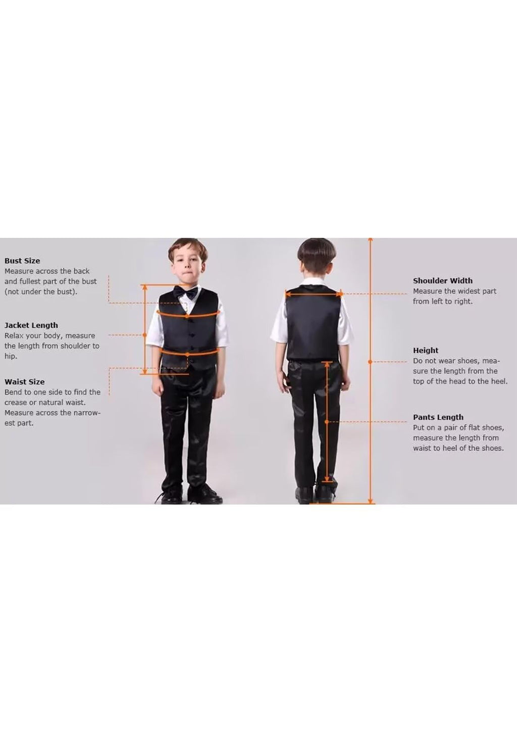Brown Suits for Boys Dress Clothes Slim Fit Boy Suit Formal 3 Piece Set Wedding Tuxedo Ring Bearer Outfit Size 12