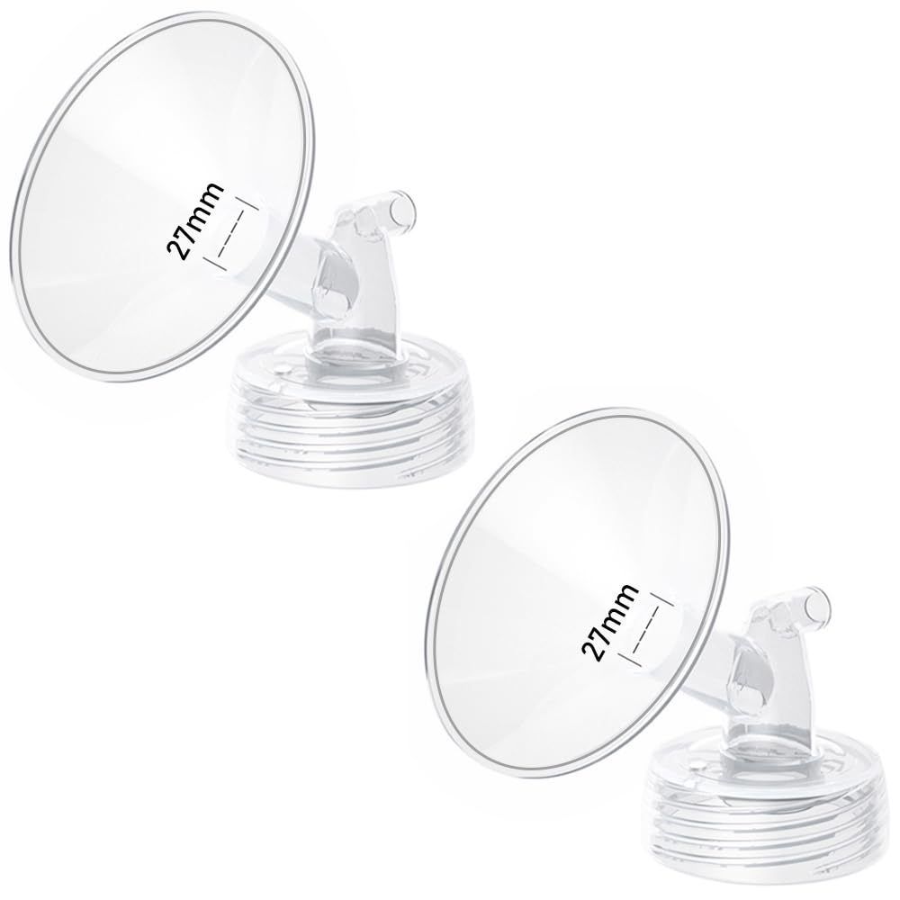 2pcs 14mm Flange Compatible with Spectra S1 S2 9 Plus Synergy Gold Ameda MYA Motif Luna Breast Pump, Replacement to Spectra Pump Parts, Breast Pump Shields 14mm Replace S1 S2 Parts
