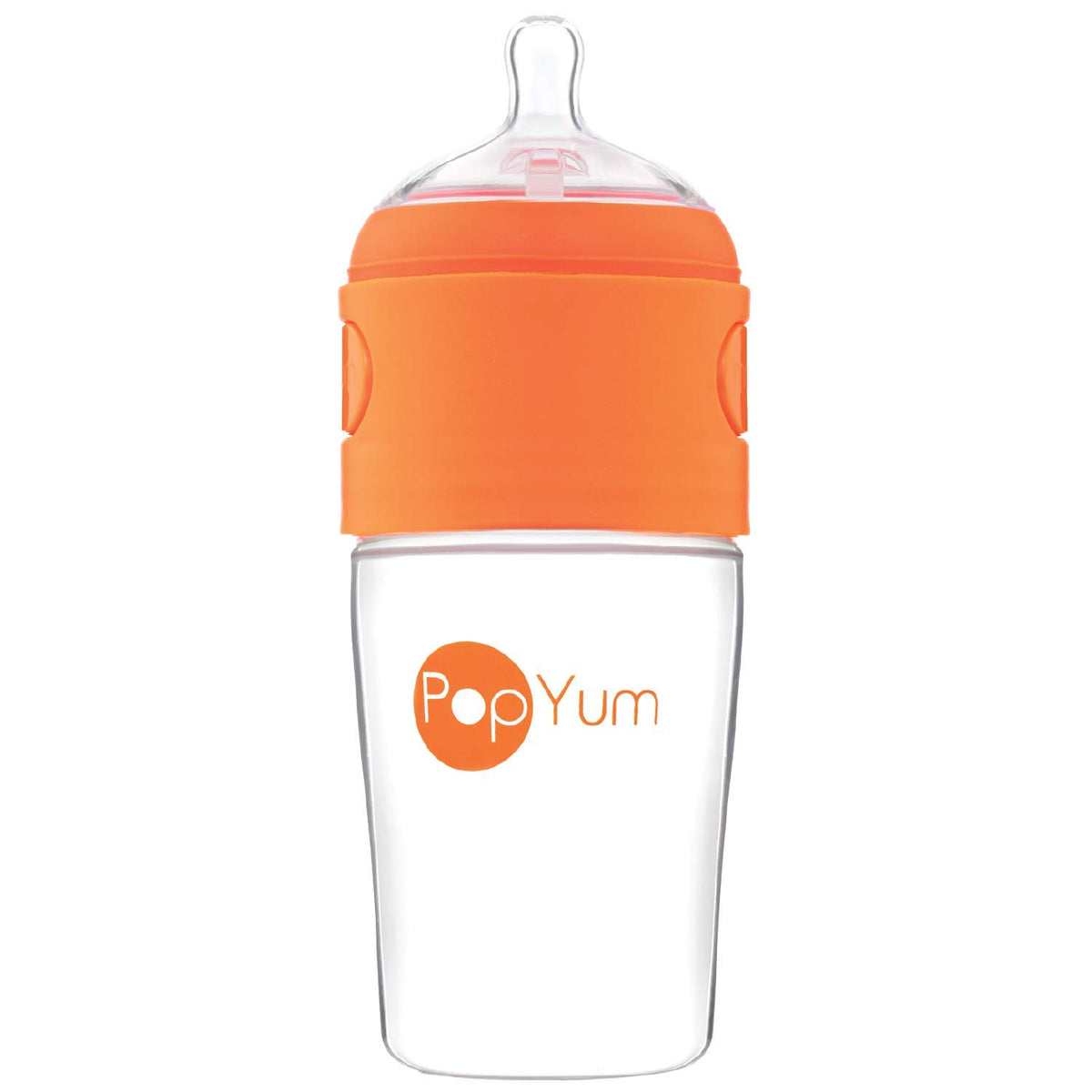 PopYum 5 oz Blue Anti-Colic Formula Making Baby Bottles, 3-Pack