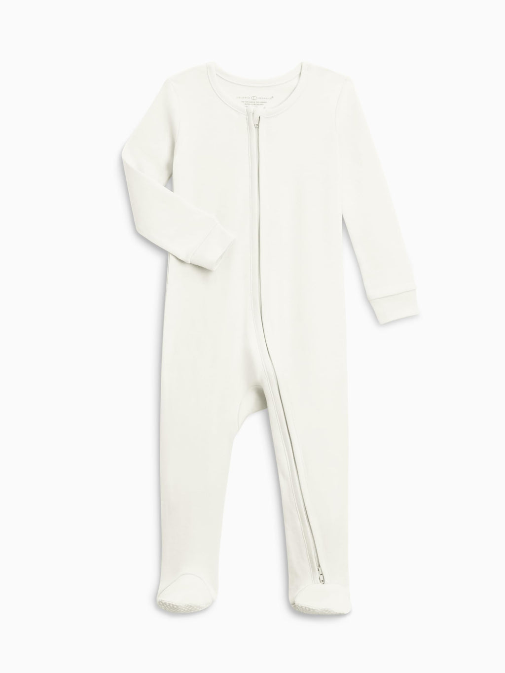 Colored Organics KENDI Organic Cotton Zip Sleeper - Ivory 6-12M