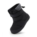 BMCiTYBM Toddler Baby Snow Winter Boots Boys Girls Shoes Double Strap Non Slip First Walking Infant 2 2.5 3 3.5 Years Black Size 7 Toddler