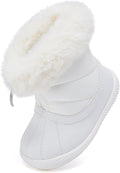 BMCiTYBM Baby Boy Girl Snow Boots Waterproof Winter Warm Booties Nonslip Lightweight Outdoor Shoes for First Walkers 6 9 12 18 24 Months(Infant/Toddler)