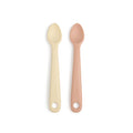 Smack Fun - Silicone Baby Feeding Spoons | 2 Pack (Blush/Ivoire)