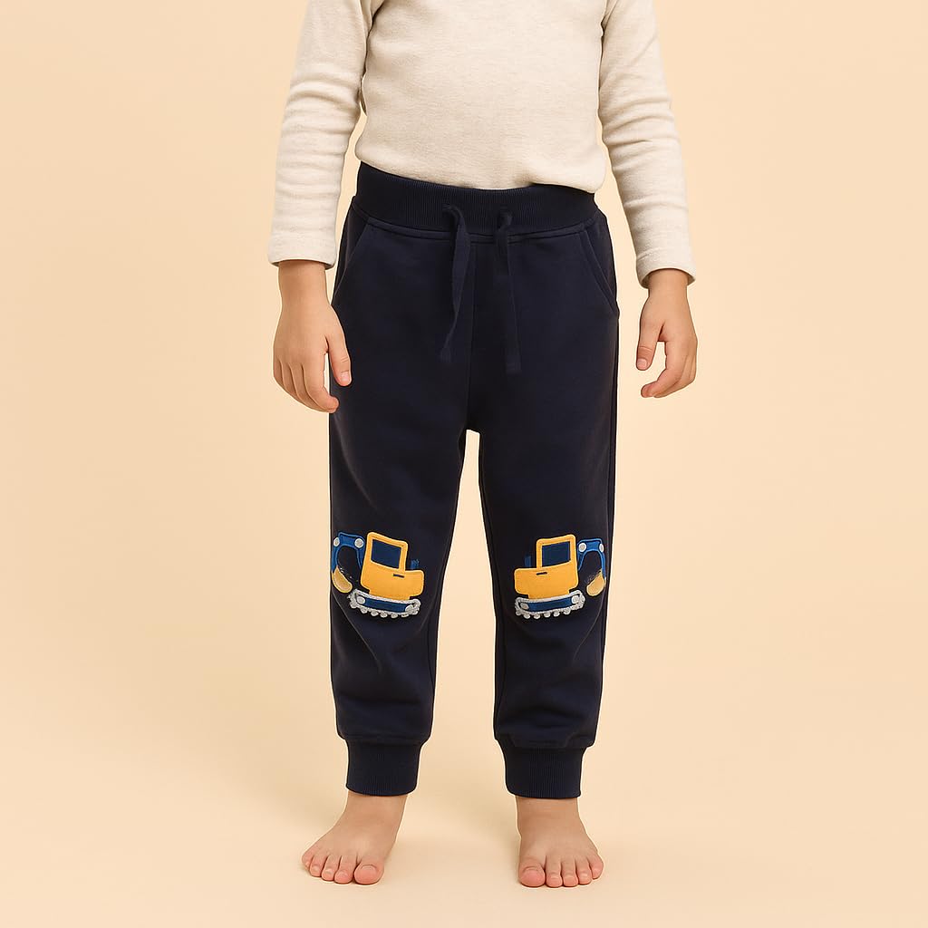 Boys Pants, Toddler 3 Pack Drawstring Elastic Sweatpants Active Joggers,5T