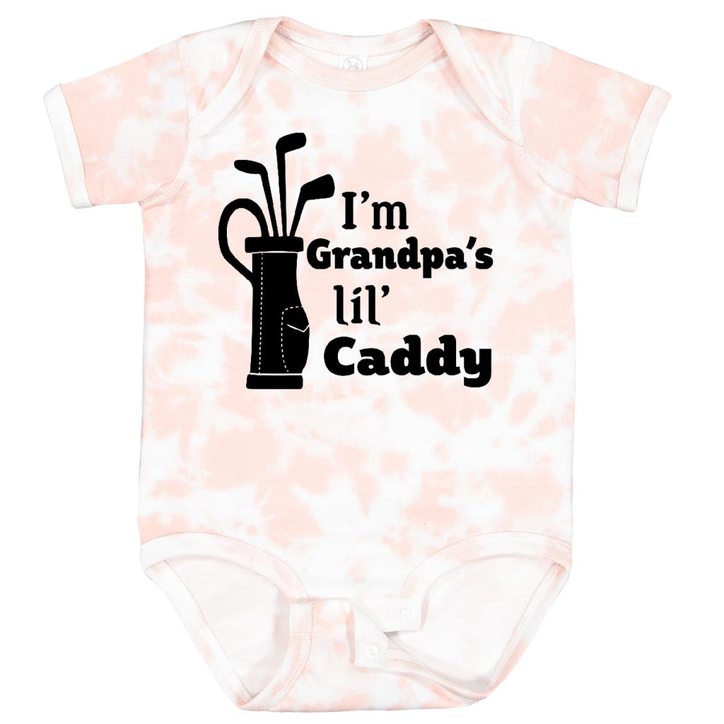 inktastic I'm Grandpa's Lil' Caddy- Golf for Kids Baby Bodysuit 12 Months Tie Dye Pink 2c4dc