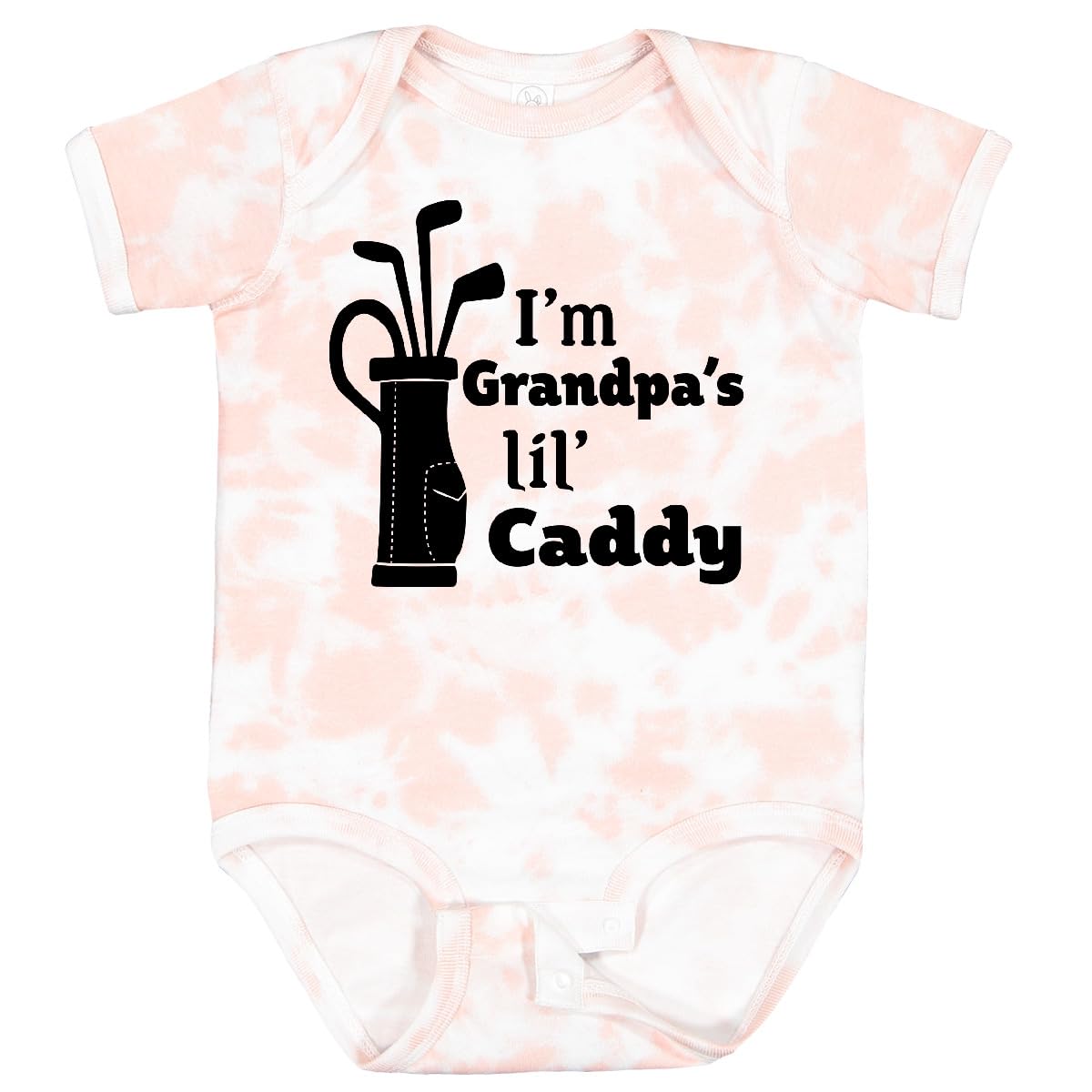 inktastic I'm Grandpa's Lil' Caddy- Golf for Kids Baby Bodysuit 12 Months Tie Dye Pink 2c4dc