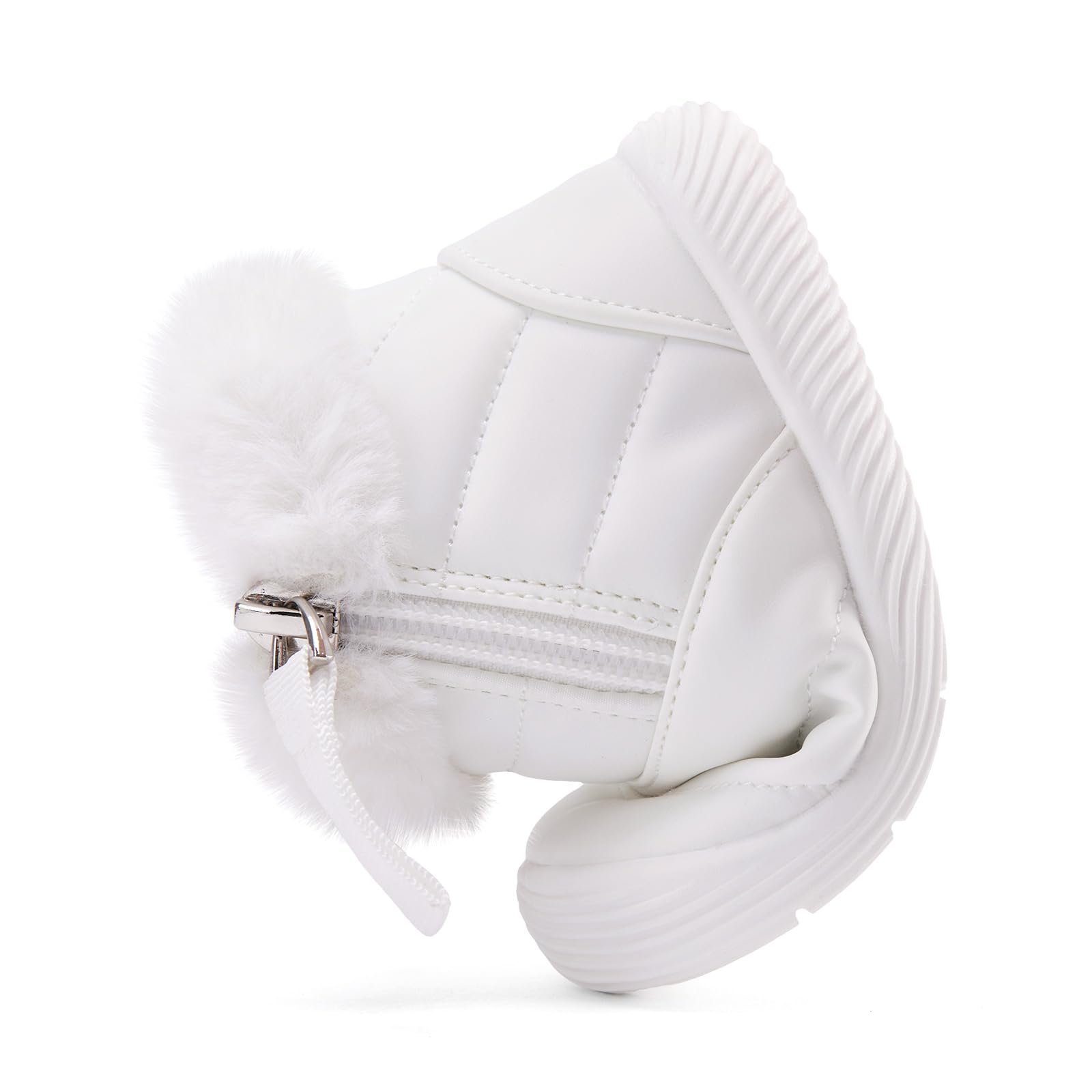 BMCiTYBM Baby Boy Girl Snow Boots Waterproof Infant Winter Warm Booties Nonslip Lightweight Outdoor Shoes for First Walkers 6 9 12 18 24 Months White Size 12-18 Months