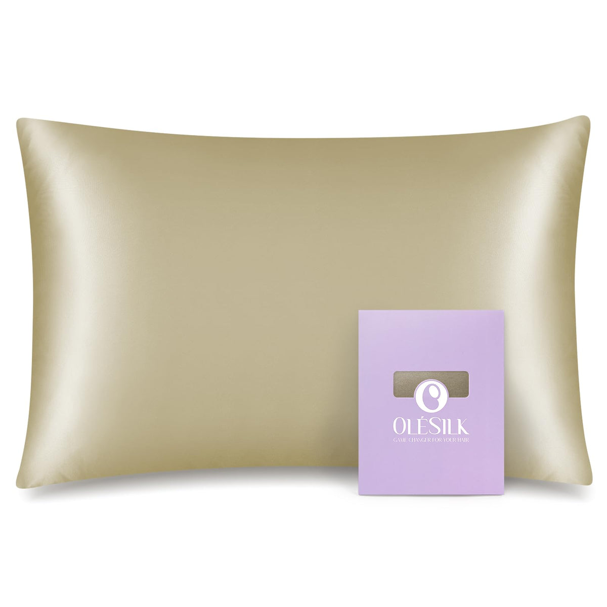 OLESILK Toddler 100% Mulberry Silk Pillowcase, Zipper, 13"x 18", Dark Green