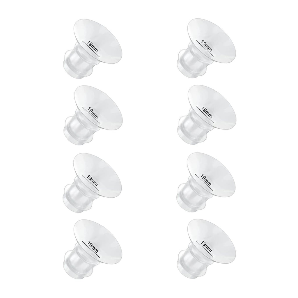 Flange Inserts 19mm 8PC Compatible with Momcozy S12 pro/S9 pro/S9/S10/S12/Medela/TSRETE/Spectra/Bellababy etc 24mm Wearable Breast Pump, Reduce 24mm Tunnel Down to Correct Size