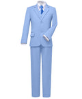 Kids Suits for Boys Formal Tuxedo Set First Communion Suit Sky Blue Size 8