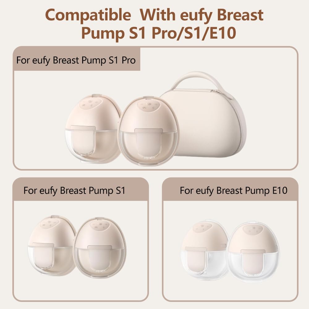 6pcs Breast Pump Parts, 4pcs Duckbill Valves and 2pcs Silicone Diaphragm Compatible with eufy S1 Pro/S1/E10/E20 Wearable Breast Pump, Replace for eufy Pump Diaphragm Duckbill Valve,Not Original Parts