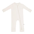 KYTE BABY Unisex Rayon Made From Bamboo Zippered Rompers (Newborn, Oat)