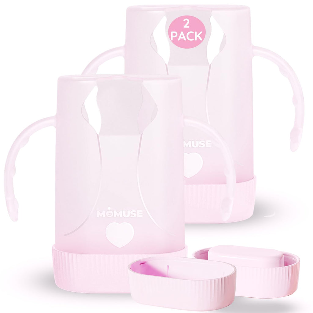 MOMUSE Dual-Lid Squeeze Pouch Holder for Food Pouches & Drink Boxes