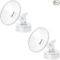 2pcs 24mm Flange Compatible with Spectra S1 S2 9 Plus Synergy Gold Ameda MYA Motif Luna Breast Pump, Replacement to Spectra Pump Parts, Breast Pump Shields 24mm Replace S1 S2 Parts