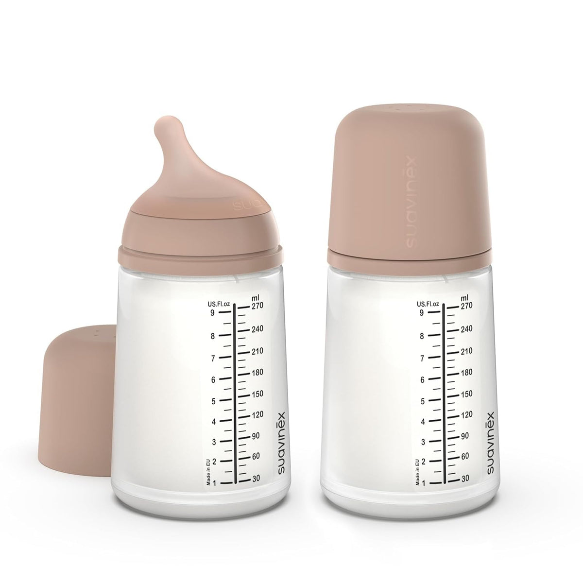 Suavinex Zero Zero Anti Colic Baby Bottle, 6 Oz, Light, 1-Pack