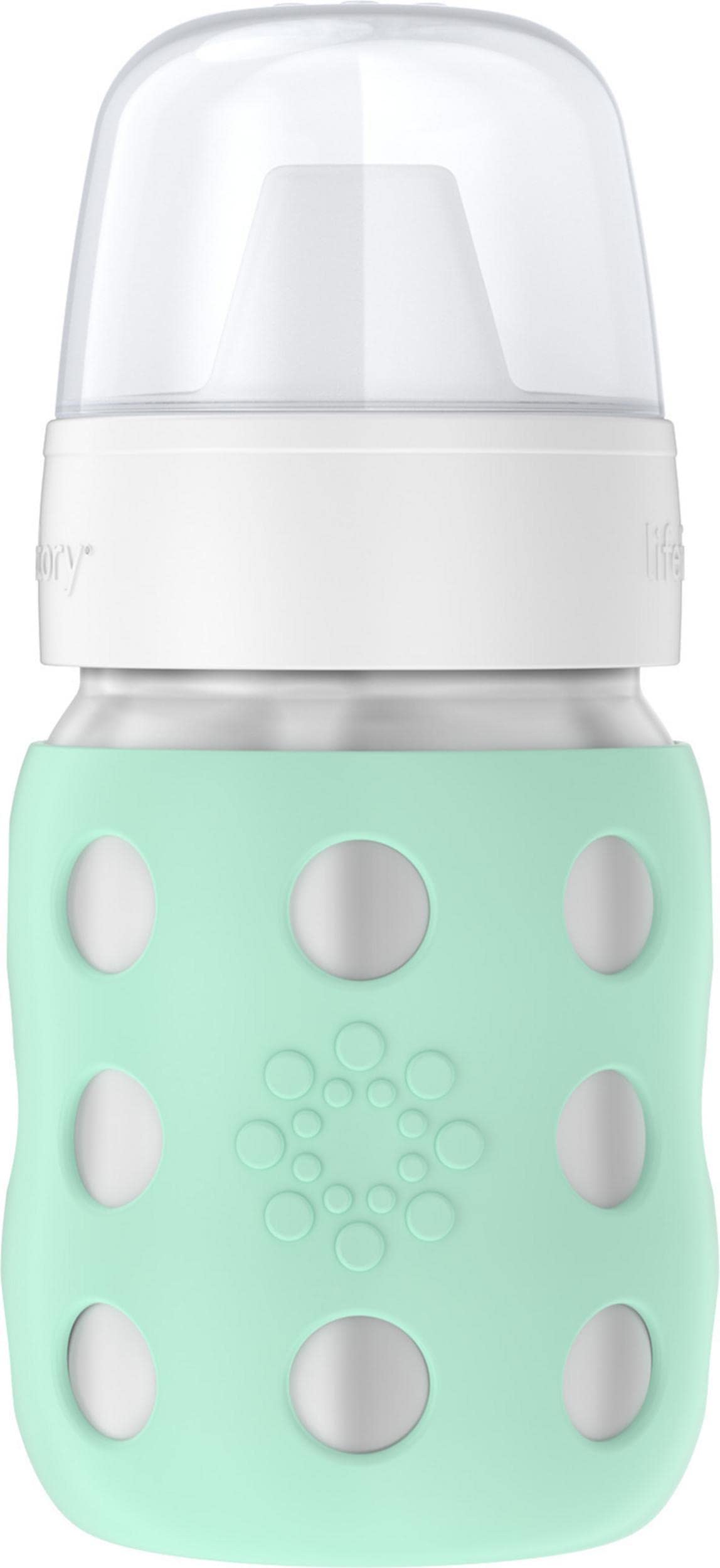 Lifefactory 8oz Stainless Steel Hard Sippy Bottle, Desert Rose