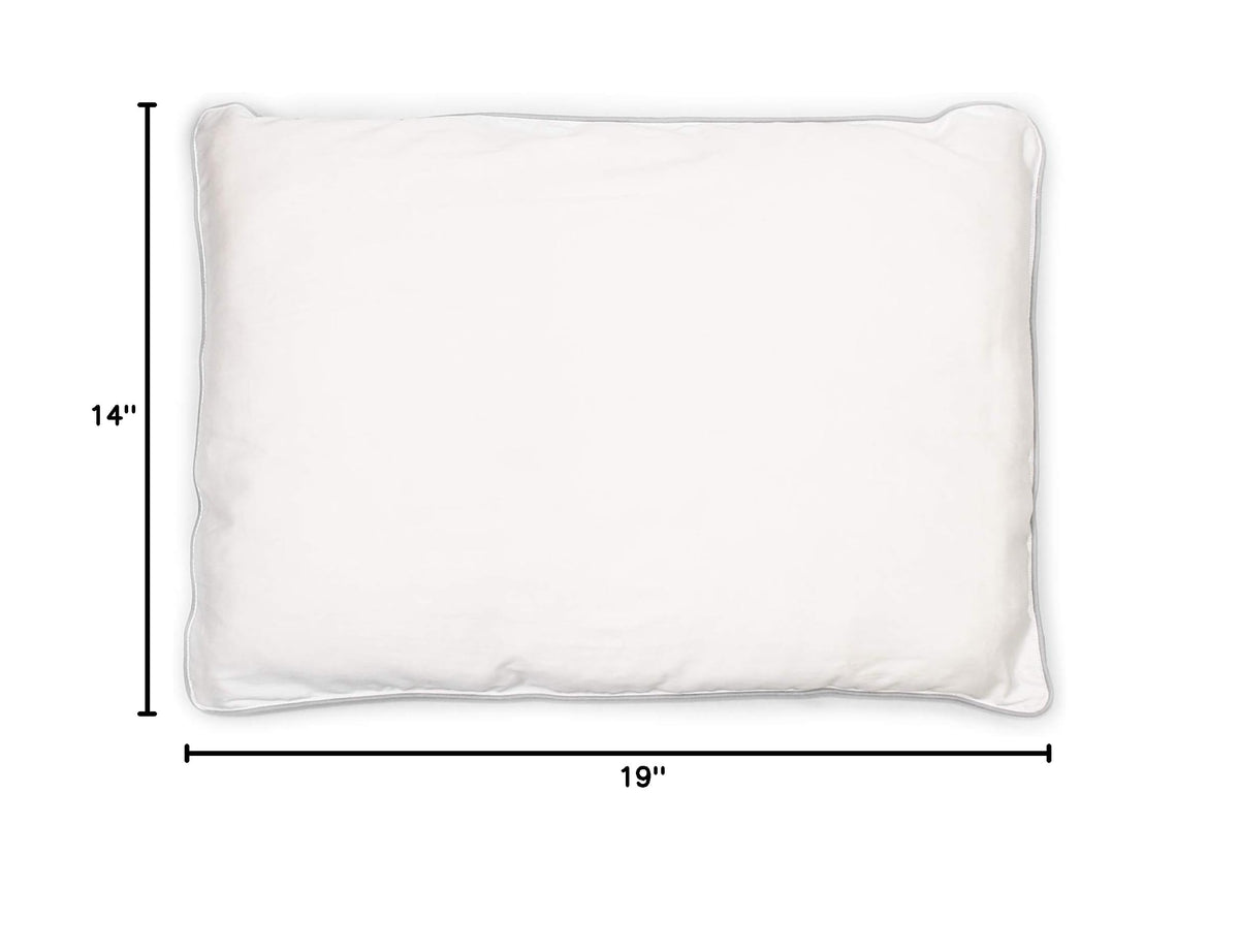 Woolino Toddler Pillow, Premium Breathable 100% Wool Fill & Cotton Cover Toddler Sleeping Pillow, Small Kids Travel Size, 14x19