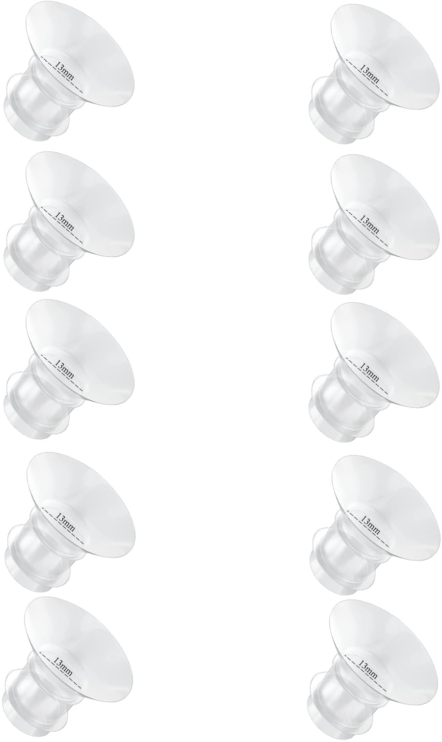 Flange Inserts 13mm for Medela,Spectra 24mm Shields/Flanges,Compatible with Momcozy S12 Pro/S9 Pro/S9/S12 Wearable Breast Pump,Reduce 24mm Nipple Tunnel Down to 13mm,10PCS
