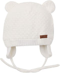 BAVST Baby Beanie Hat for Winter with Earfalp Cute Bear Kids Toddler Girls Boys Warm Knit Cap 0-2Years