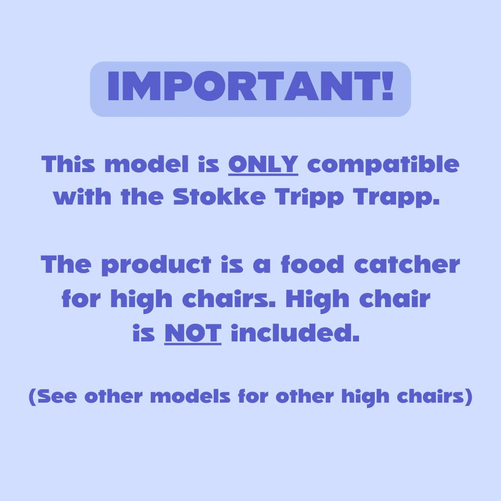 CATCHY -Food Catcher-Compatible with Stokke Tripp Trapp High Chair +11 Other High Chairs-Highchair Sold Separately-Baby & Toddler Food & Mess Catcher-Premium Linen Inspired -Under High Chair Accessory