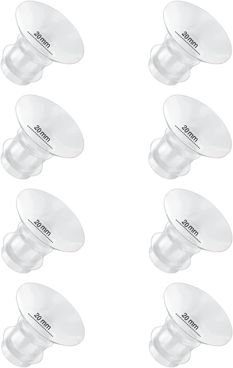 Flange Sizing Kit with 10PCS Flange Inserts 13/15/17/19/21mm Compatible with Momcozy/Spectra/Medela/Elvie/TESETE/Bellaaby,Flange Insert Kit for 24mm Flanges/Shield Breast Pumps