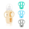 4-Pack Silicone Sleeves for Philips Avent Glass Bottles, BPA-Free Drop-Resistant Baby Bottle Sleeves with Handles, Compatible with Philips Avent Natural Glass Baby Bottles (8 oz)