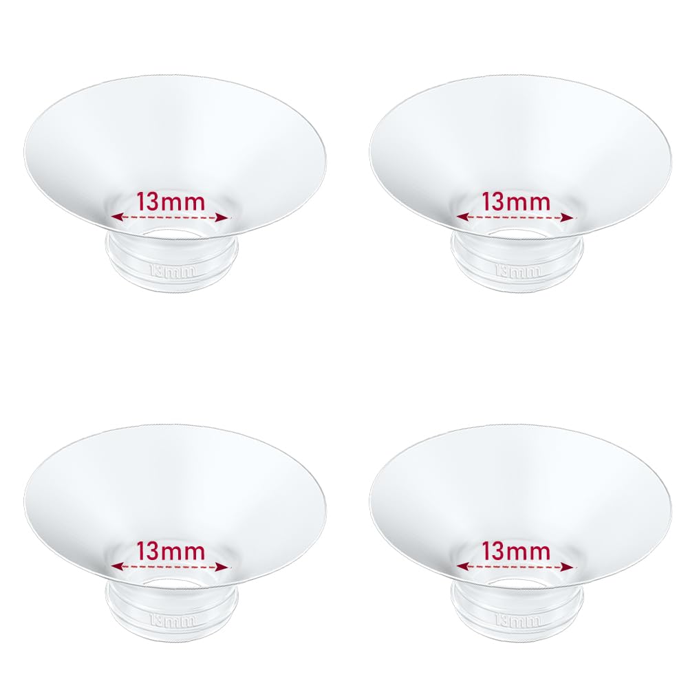 IVARONAL Flange Insert 2PCS 14mm Compatible with Momcozy M9/M6/M5/S12 Pro/V1 Pro/V2 pro, Spectra/Medela/Elvie/NCVI/TSRETE/eufy/Lansinoh/Paruu/MomMed Breast Pump 24mm Shields/Flanges (2pcs-14mm)
