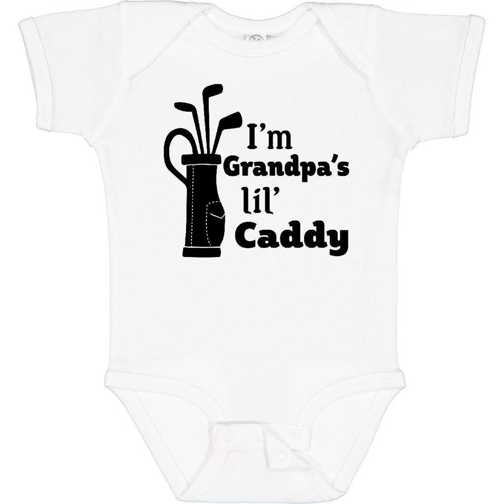 inktastic I'm Grandpa's Lil' Caddy- Golf for Kids Baby Bodysuit 6 Months 0020 White 2c4dc