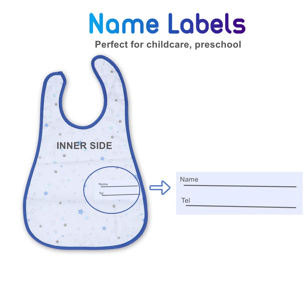 norinori Baby bibs Waterproof Toddler bib - Feeding bib with Pocket for Infant Boy Girl Washable 6-37M