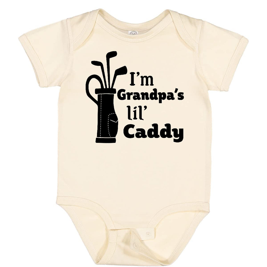 inktastic I'm Grandpa's Lil' Caddy- Golf for Kids Baby Bodysuit Newborn Natural 2c4dc