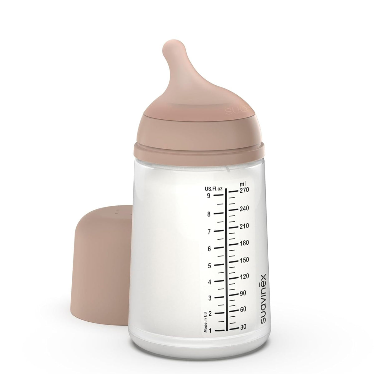 Suavinex Zero Zero Anti Colic Baby Bottle, 6 Oz, Light, 1-Pack