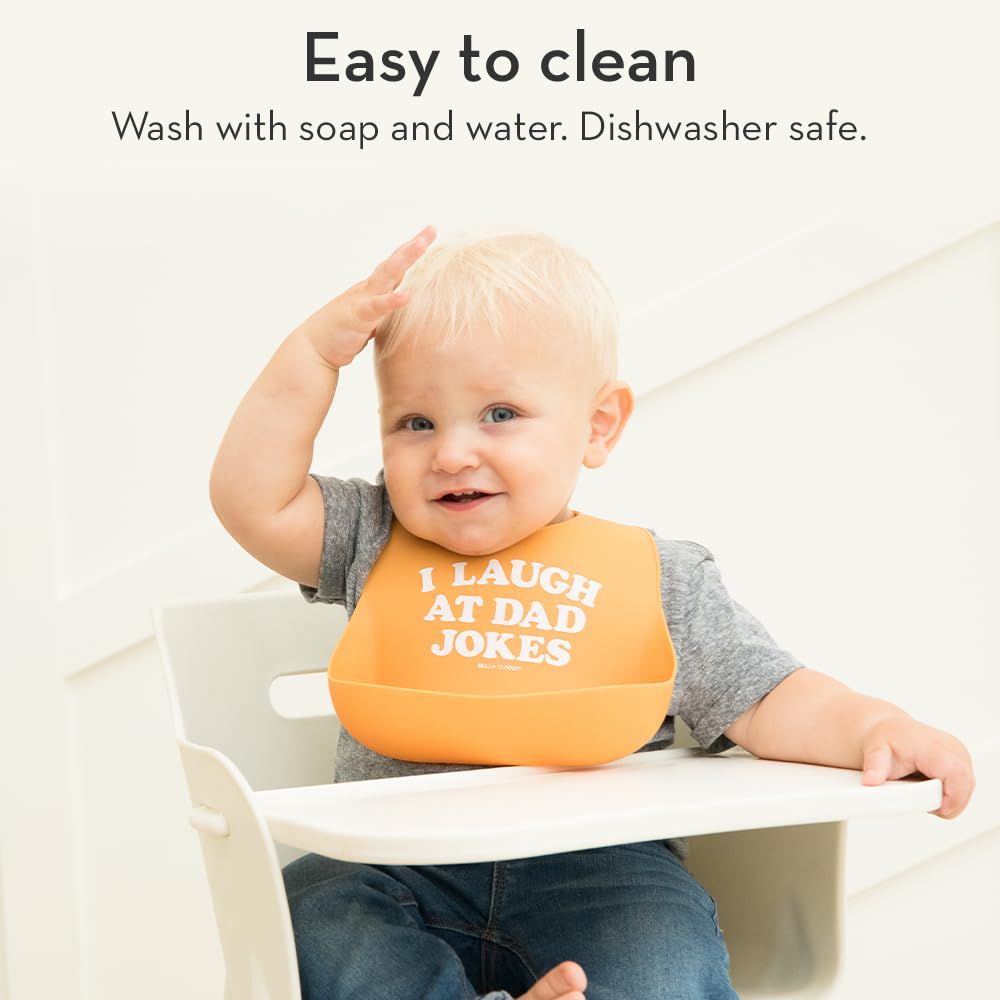 Bella Tunno Wonder Bib - Adjustable Silicone Baby Bibs for Girls, Durable and Waterproof BPA Free Silicone, Little Miss Fabulous