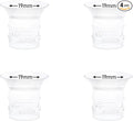 4pcs Flange Insert 19mm Compatible with eufy S1 Pro/S1/E10/E20 Wearable Breast Pump, Replace for eufy Breast Pump Sizing Insert, Fit for eufy Pump Replacement Parts