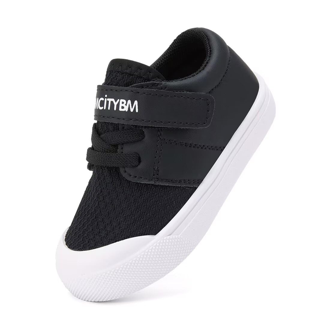 BMCiTYBM Baby Walking Shoes First Infant Sneakers Black Size 12-18 Months