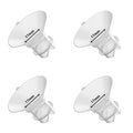 Upgraded Flange Inserts 17mm for 24mm Flange/Shield of Most Pumps Compatible with Momcozy/Medela/Spectra/eufy/Elvie/Lansinoh/TSRETE/Paru Breast Pump, Reduce 24mm Nipple Tunnel Down to 17mm, 4PCS