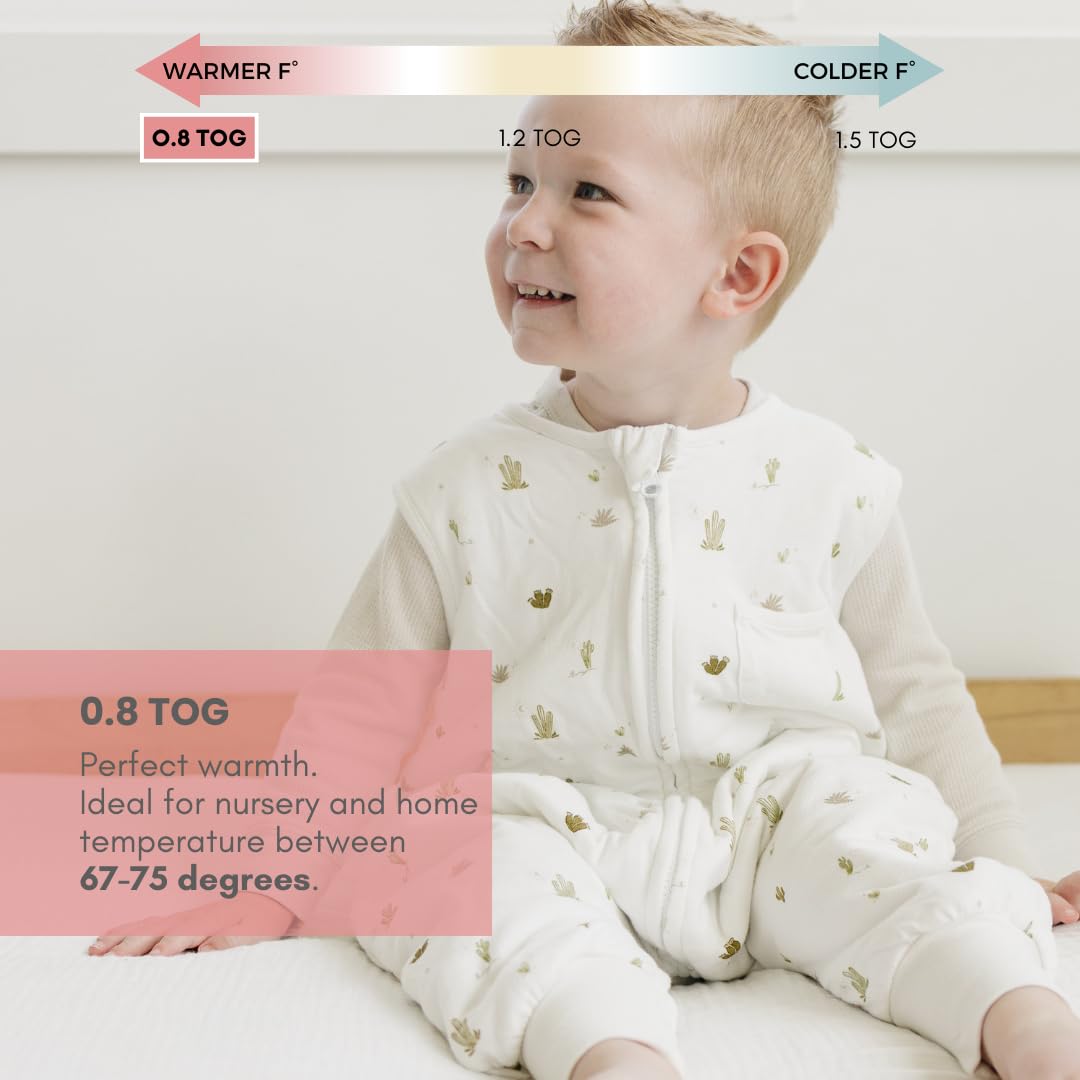 Tealbee Dreamsuit Walker Toddler Sleep Sack with Feet and Legs, 3T-4T