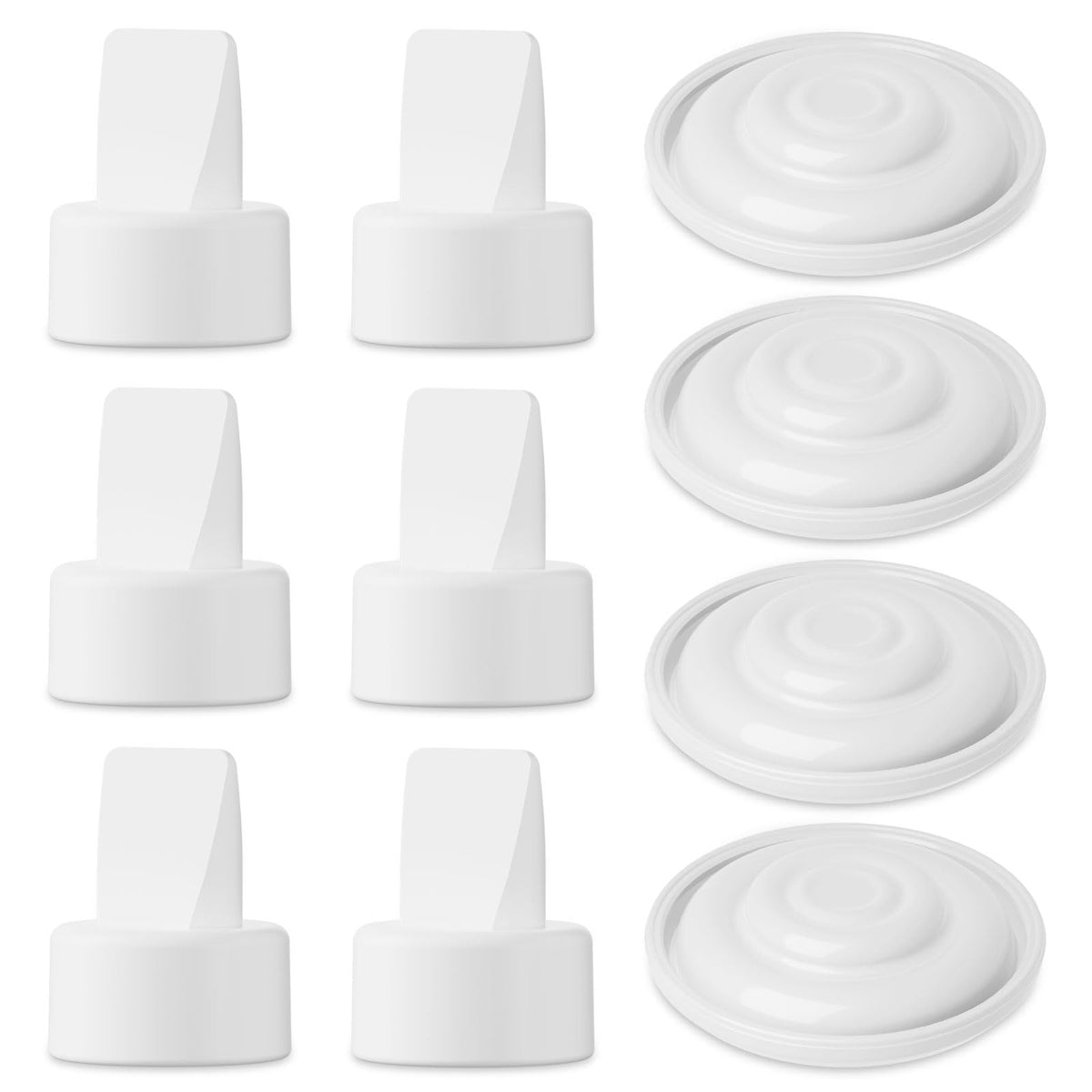 Pump Parts Compatible with Spectra S1/S2/9Plus/SG Breastpump, Full Set Replacement Parts for Spectra Include 21mm Flange,Duckbill Valve,Backflow Protector,Tube,Bottle, Not Original S1/S2 Accessories