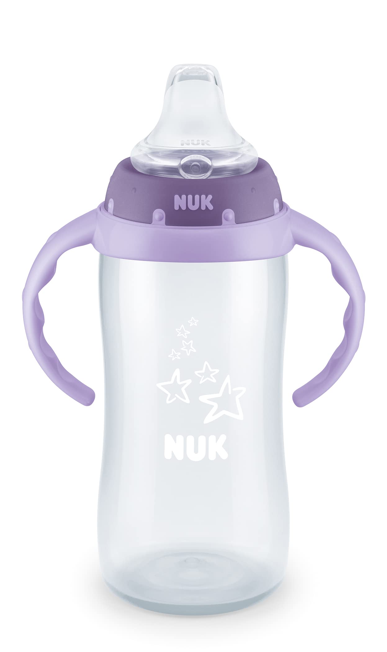 NUK Large Learner Tritan Cup,10 oz,8+ Months – BPA Free,Spill Proof Sippy Cup,(Pack of 12)