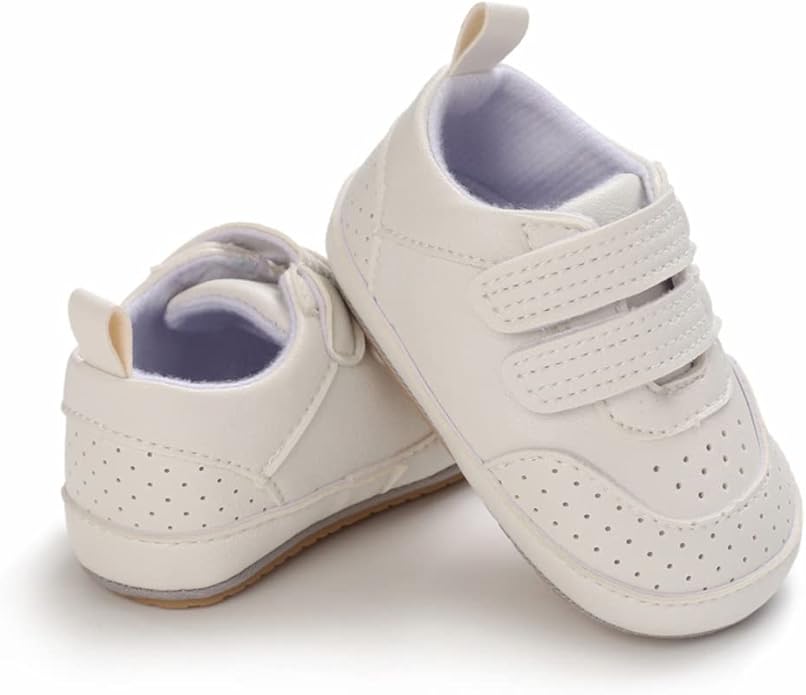 Clowora Baby Boys Girls Shoes Non-Slip Rubber Sole Sneakers Infant First Walking Toddler Crib Shoes Newborn Loafers Flats.