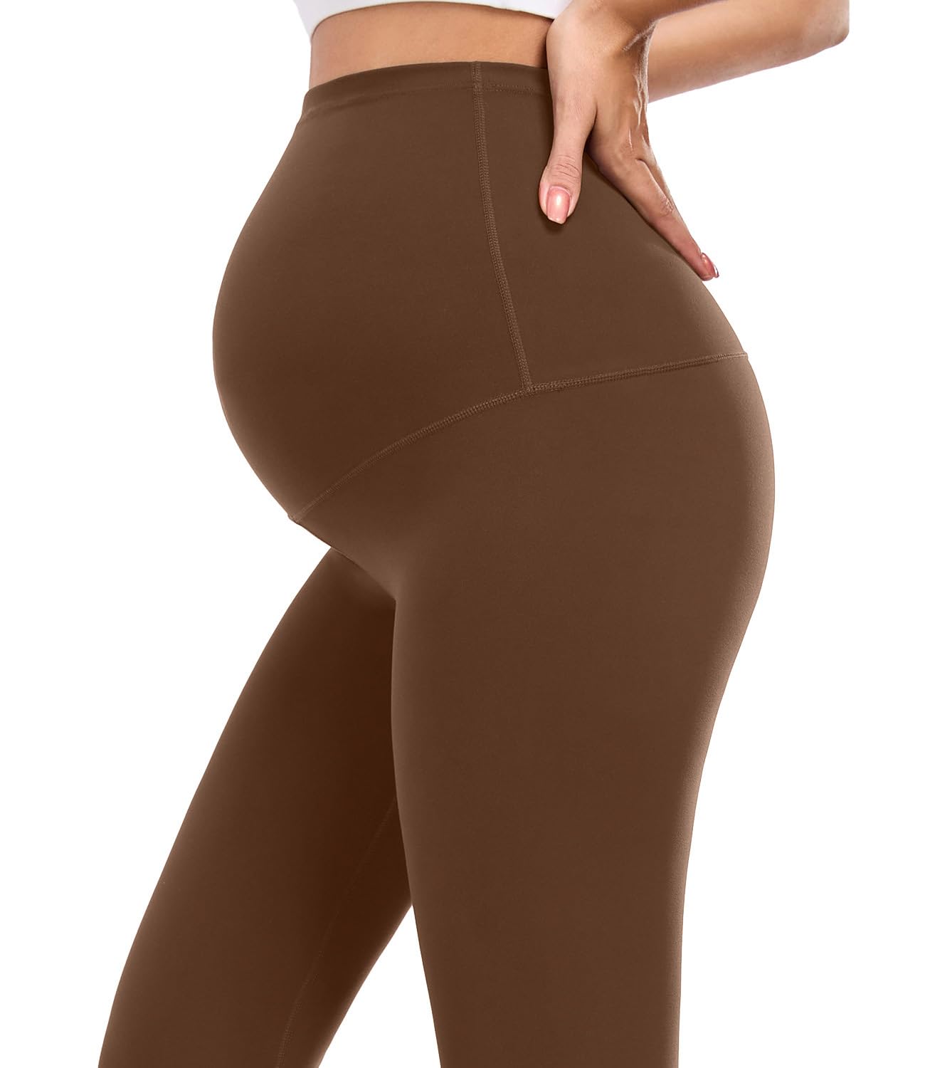 wirarpa Women's Maternity Leggings Over The Belly Buttery Yoga Pants 25" XS