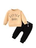 Twosya Toddler Baby Boy Clothes Infant Fall Winter Outfit Long Sleeve Sweatshirt Pullover Tops and Joggers Pants 2Pcs Set